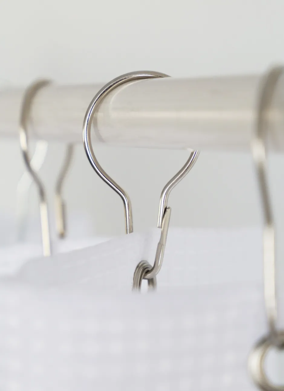 ANNEAUX DE DOUCHE METAL ARGENT