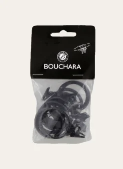 ANNEAUX À PINCES POUR RIDEAUX - BOÎTE DE 10 Noir