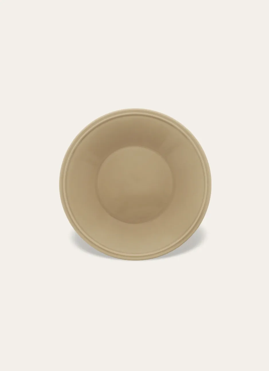 ASSIETTE À DESSERT EN FAÏENCE BEIGE