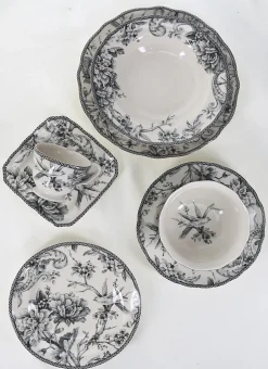 ASSIETTE À DESSERT EN GRÈS ADELAÏDE GRIS