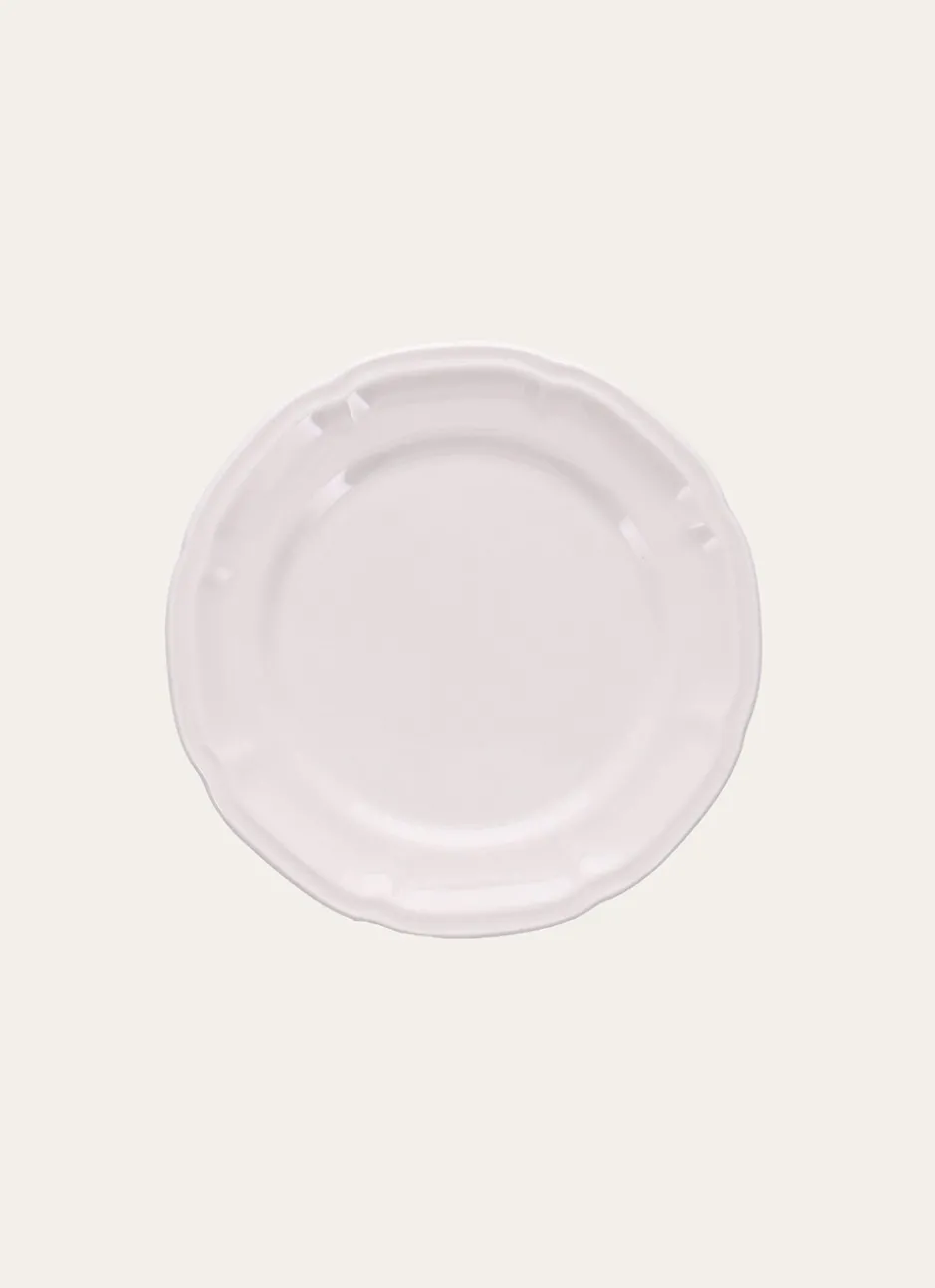 ASSIETTE À DESSERT EN PORCELAINE BLANC