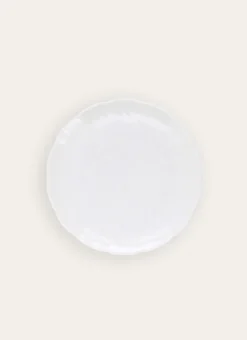 ASSIETTE À DESSERT EN PORCELAINE DE LIMOGES TAHITI BLANC