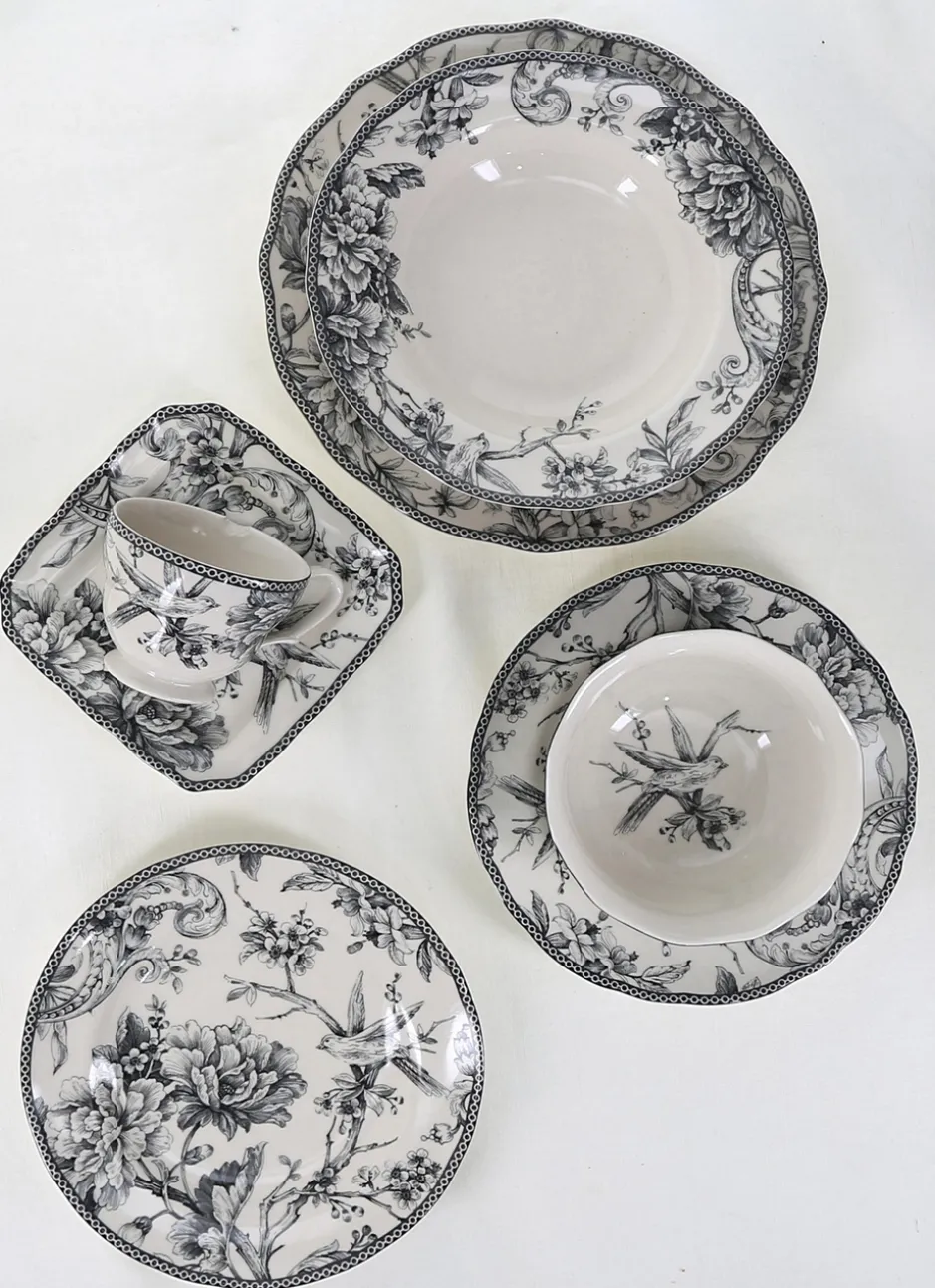 ASSIETTE À PAIN EN GRÈS ADELAÏDE GRIS