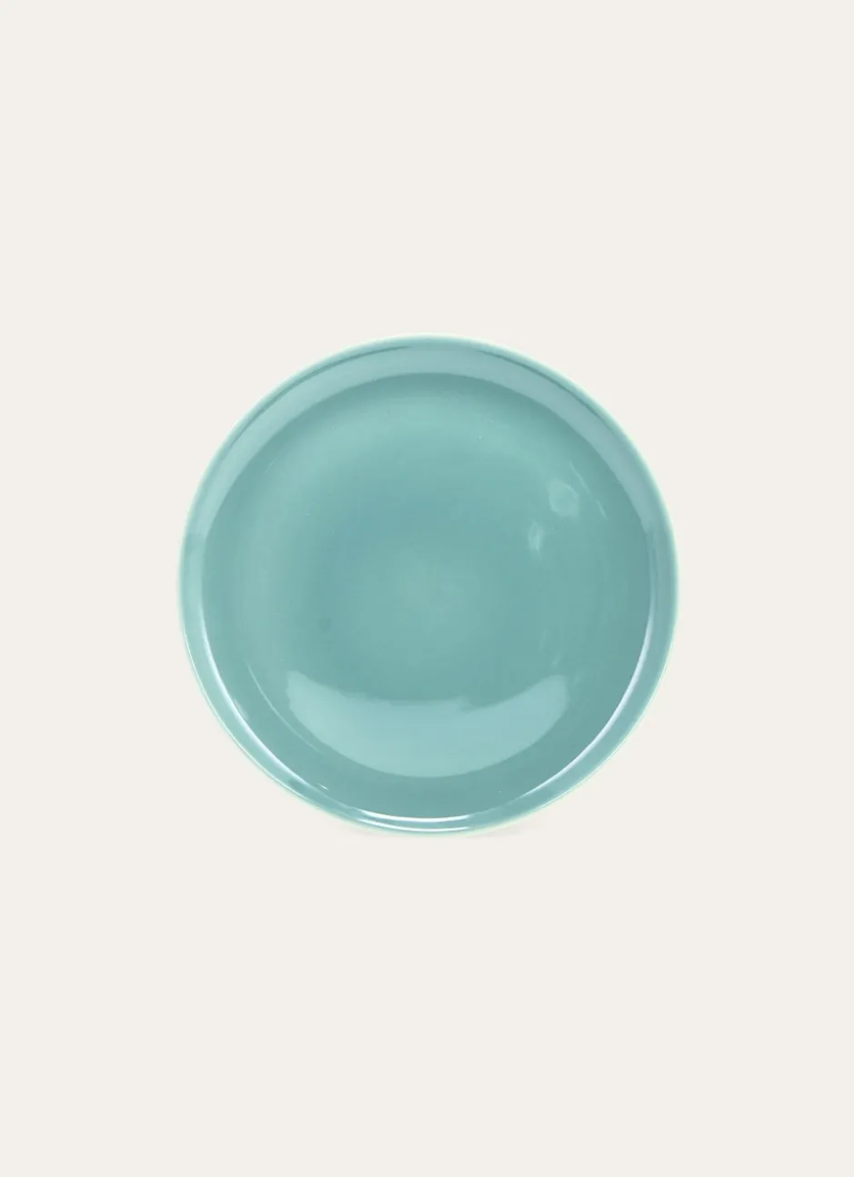 ASSIETTE PLATE EN GRÈS AQUA