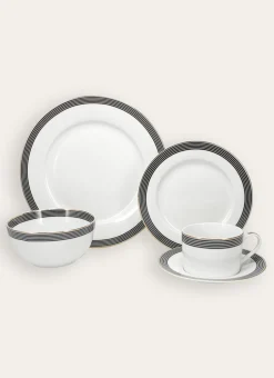 ASSIETTE PLATE EN PORCELAINE SONGE Noir