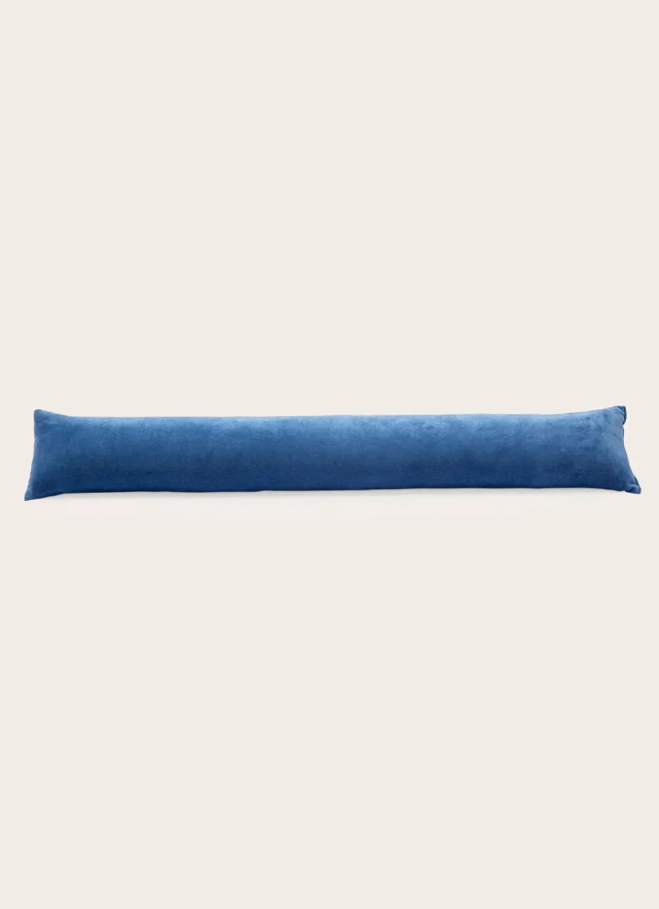 BAS DE PORTE EN VELOURS BLEU