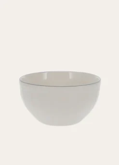 BOL EN PORCELAINE BLANC/GRIS
