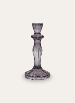 BOUGEOIR EN VERRE ESPRIT CHANDELIER PARME