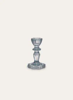 BOUGEOIR EN VERRE TEINTÉ H11 CM BLEU