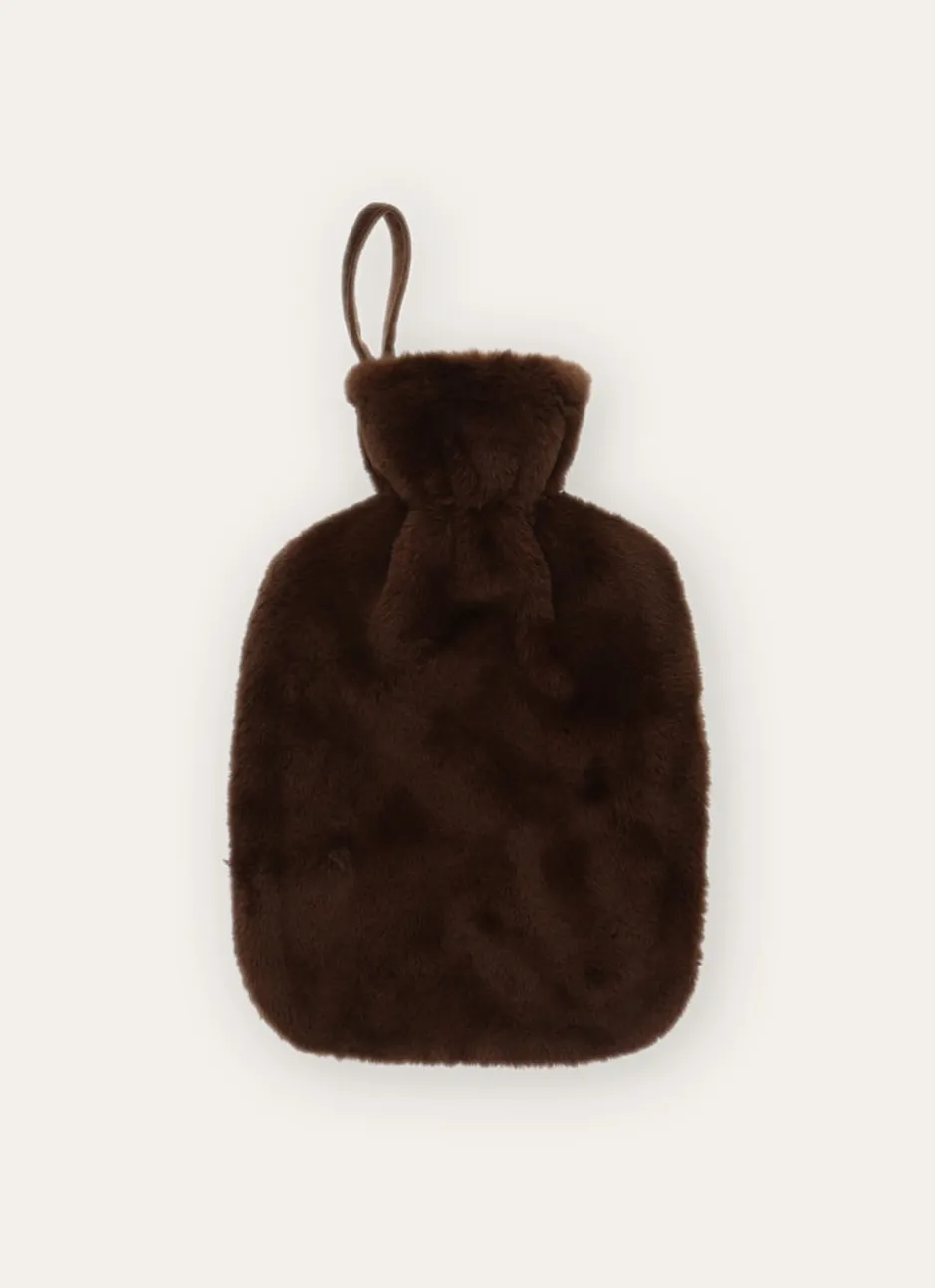 BOUILLOTE EFFET FOURRURE PITON MARRON