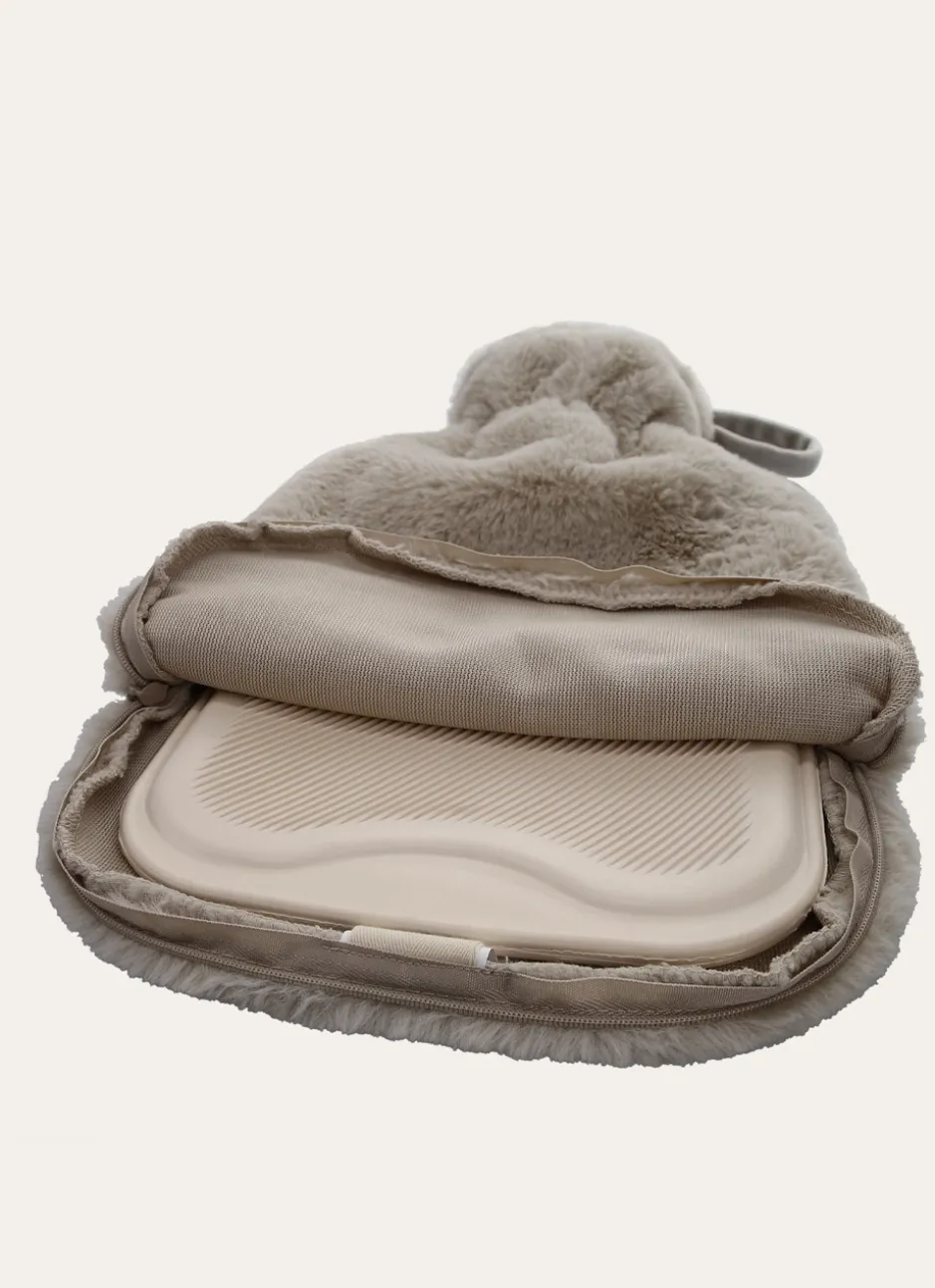 BOUILLOTTE EFFET FOURRURE BEIGE