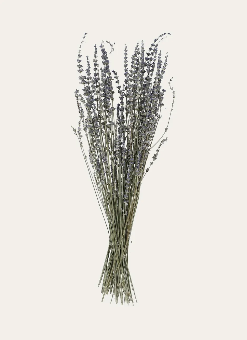 BOUQUET DE FLEURS SÉCHÉES LAVANDE EN PAPIER LAVANDE
