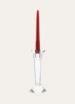 CHANDELIER EN VERRE EFFET CRISTAL TRANSPARENT