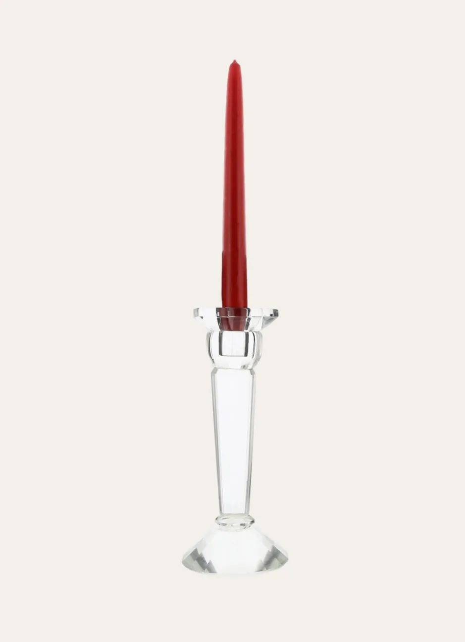 CHANDELIER EN VERRE EFFET CRISTAL TRANSPARENT