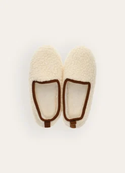 CHAUSSONS UNIS EN SHERPA ACHILLE BLANC