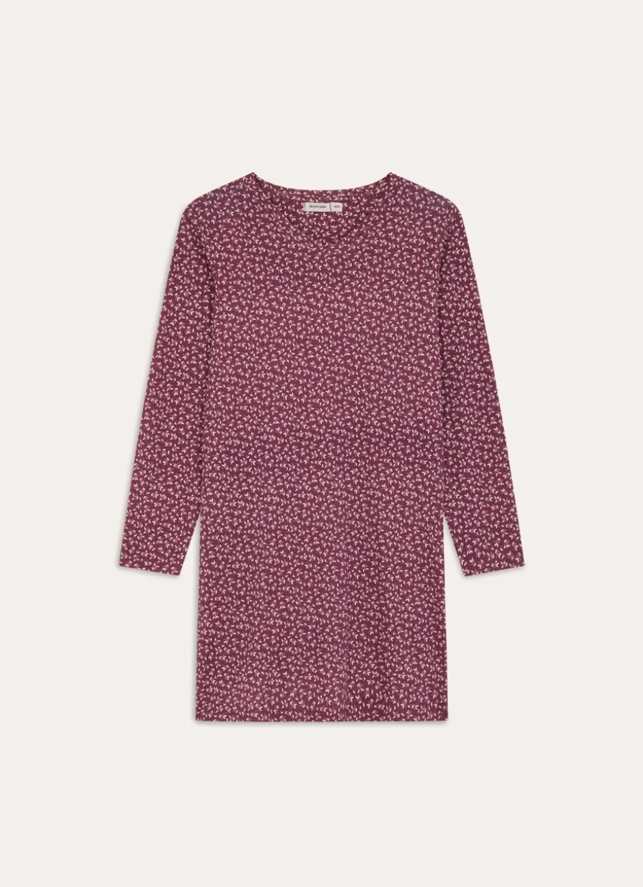 CHEMISE DE NUIT IMPRIMÉE BAIES CERRY VIOLET