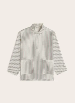 CHEMISE ETNA BEIGE / RAYURES BICOLORES