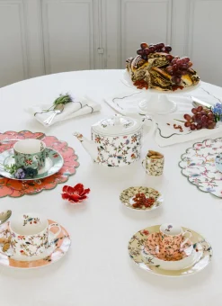 COFFRET DE 4 ASSIETTES À DESSERT JISPAHAN MULTICOLORE