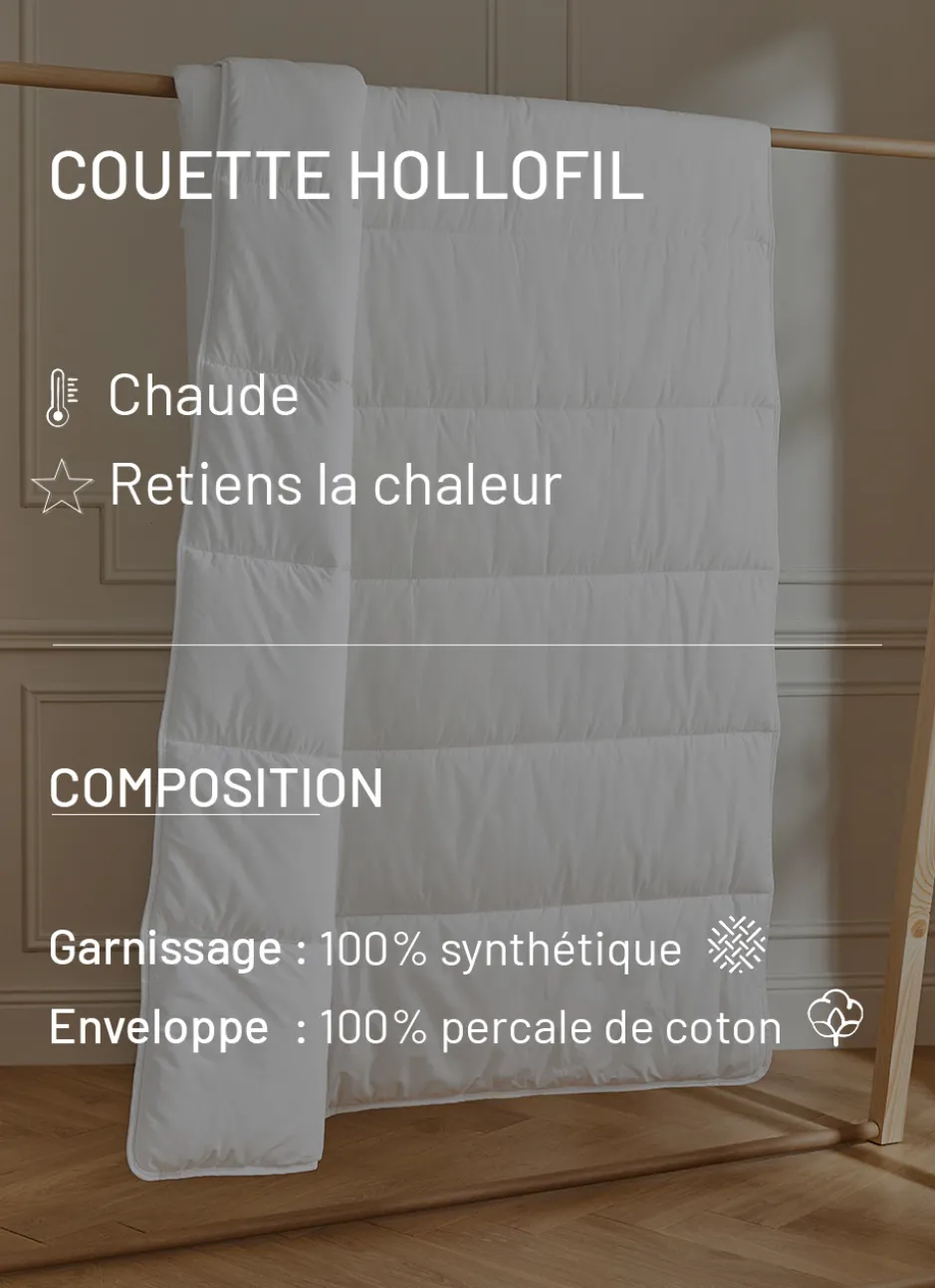 COUETTE EN COTON ÉCO-ENVIRONNEMENT 400 GR - DODO ÉCRU
