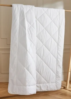 COUETTE ESTIVALE LÉGÈRE EN PERCALE DE COTON - 200G BLANC