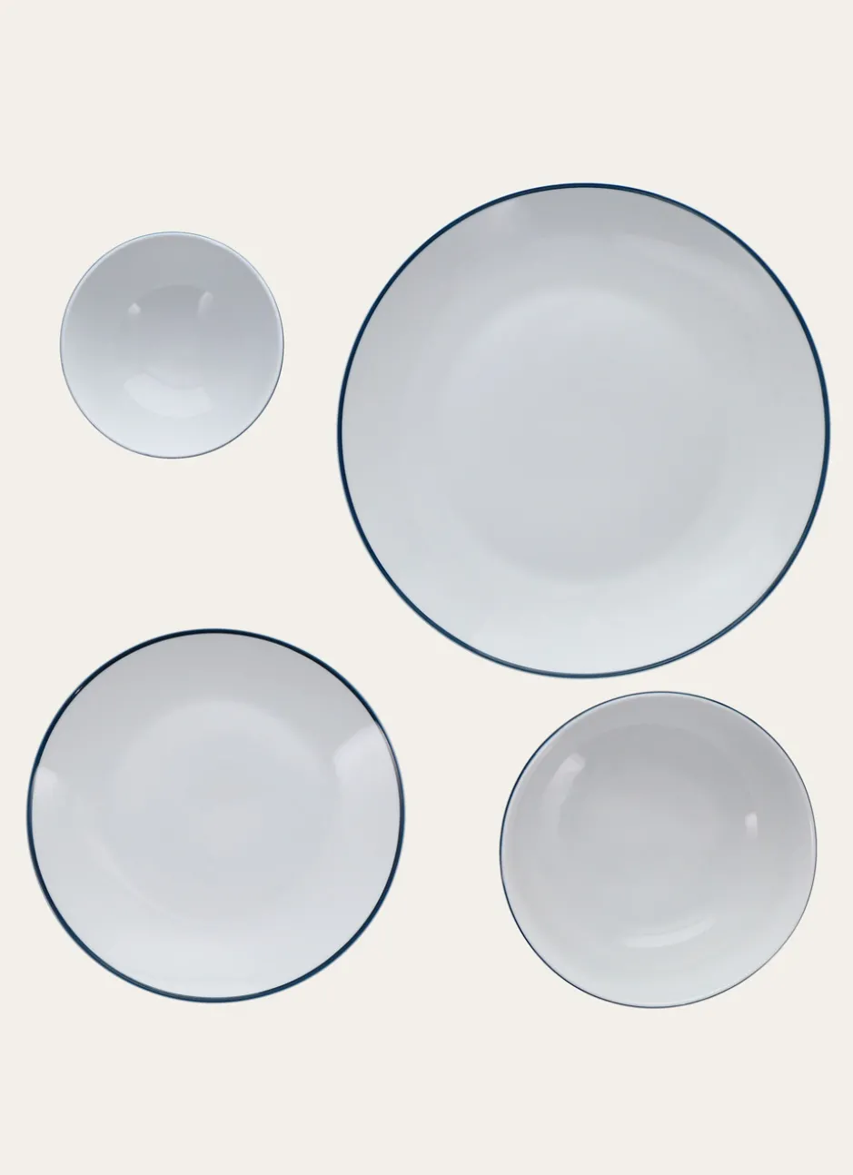COUPELLE RAYURE TRANSAT BLANC / MARINE