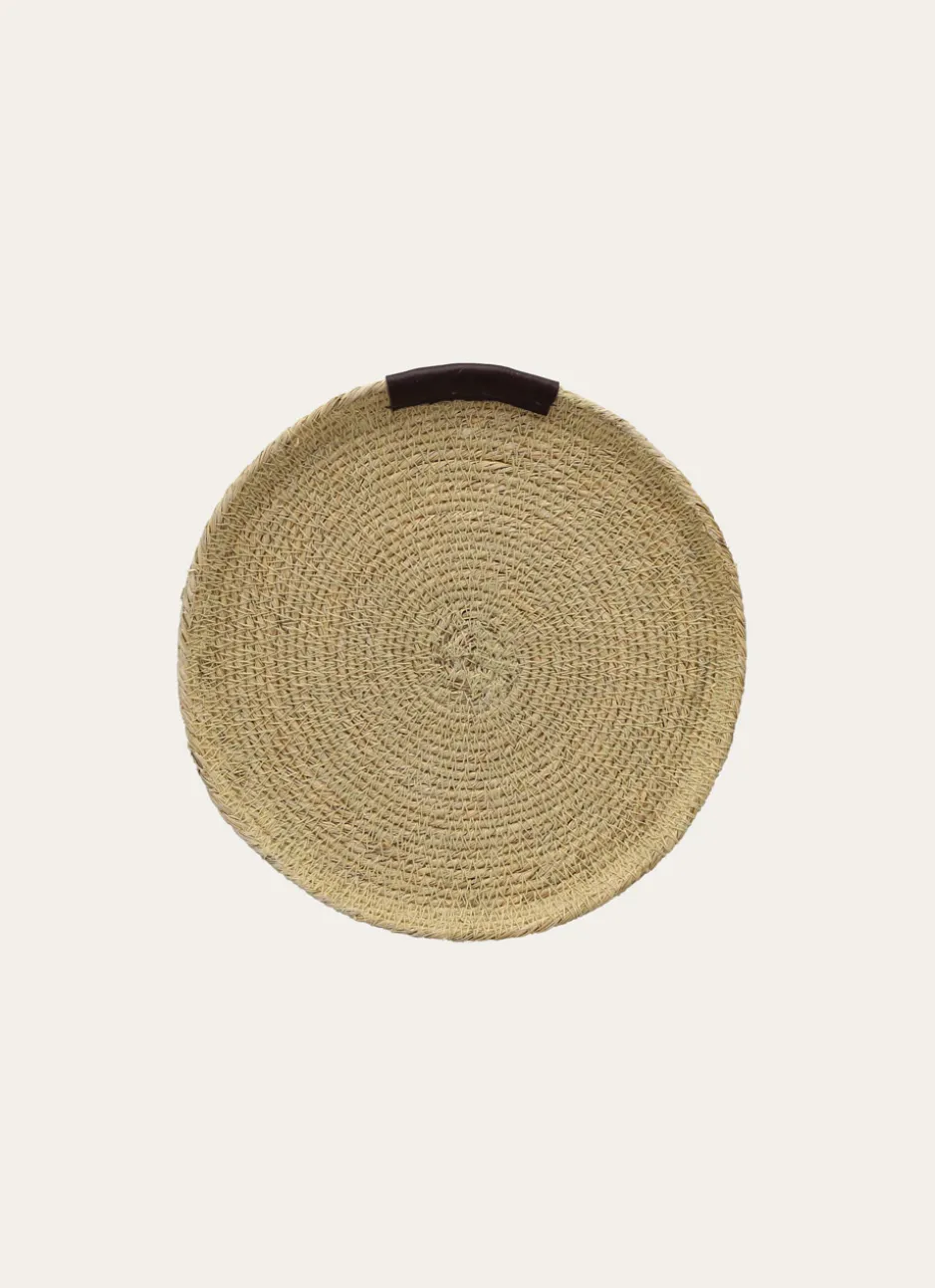 COUPELLE RONDE EN FIBRES NATURELLES MOYEN FORMAT NATUREL