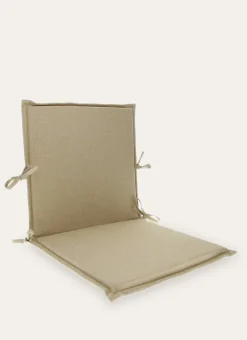 COUSSIN DE CHAISE EXTÉRIEUR AVEC DOSSIER BEIGE CHINÉ