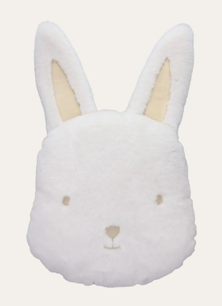 COUSSIN FORME TÊTE DE LAPIN ÉCRU