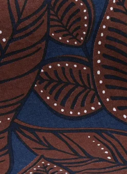 COUSSIN IMPRIMÉ FEUILLAGE CHARLY MARINE