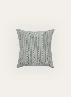 COUSSIN IMPRIMÉ MICRO MOTIFS POIS - CARRÉ BLEU