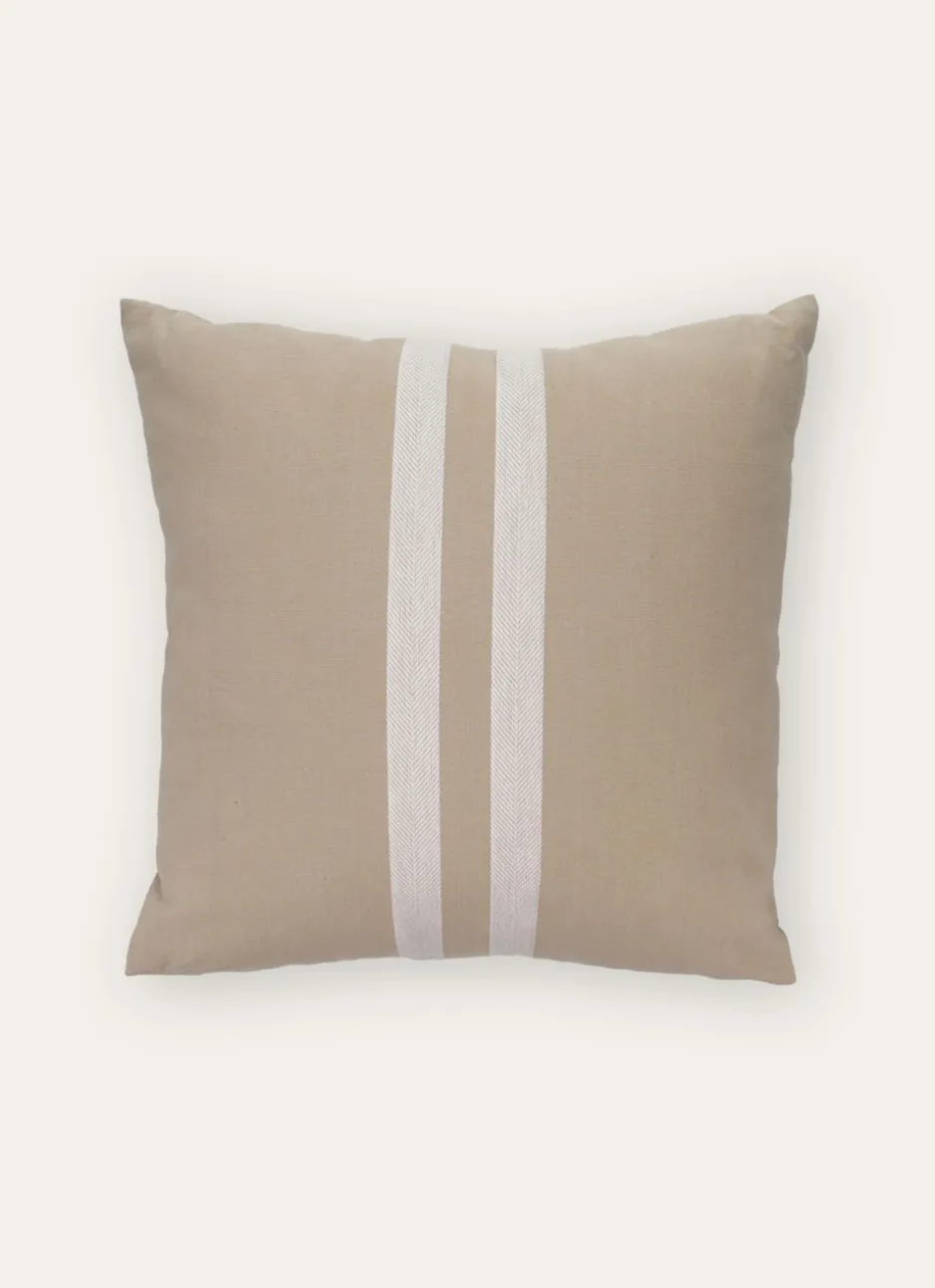 COUSSIN RAYÉ IVOIRE BEIGE