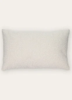 COUSSIN RECTANGULAIRE EN TISSU BOUCLETTE BLANC