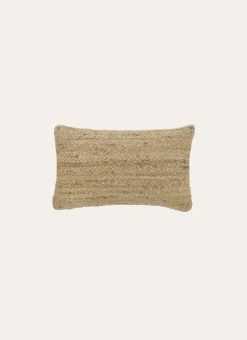 COUSSIN TRESSÉ EN JUTE ET COTON NATUREL