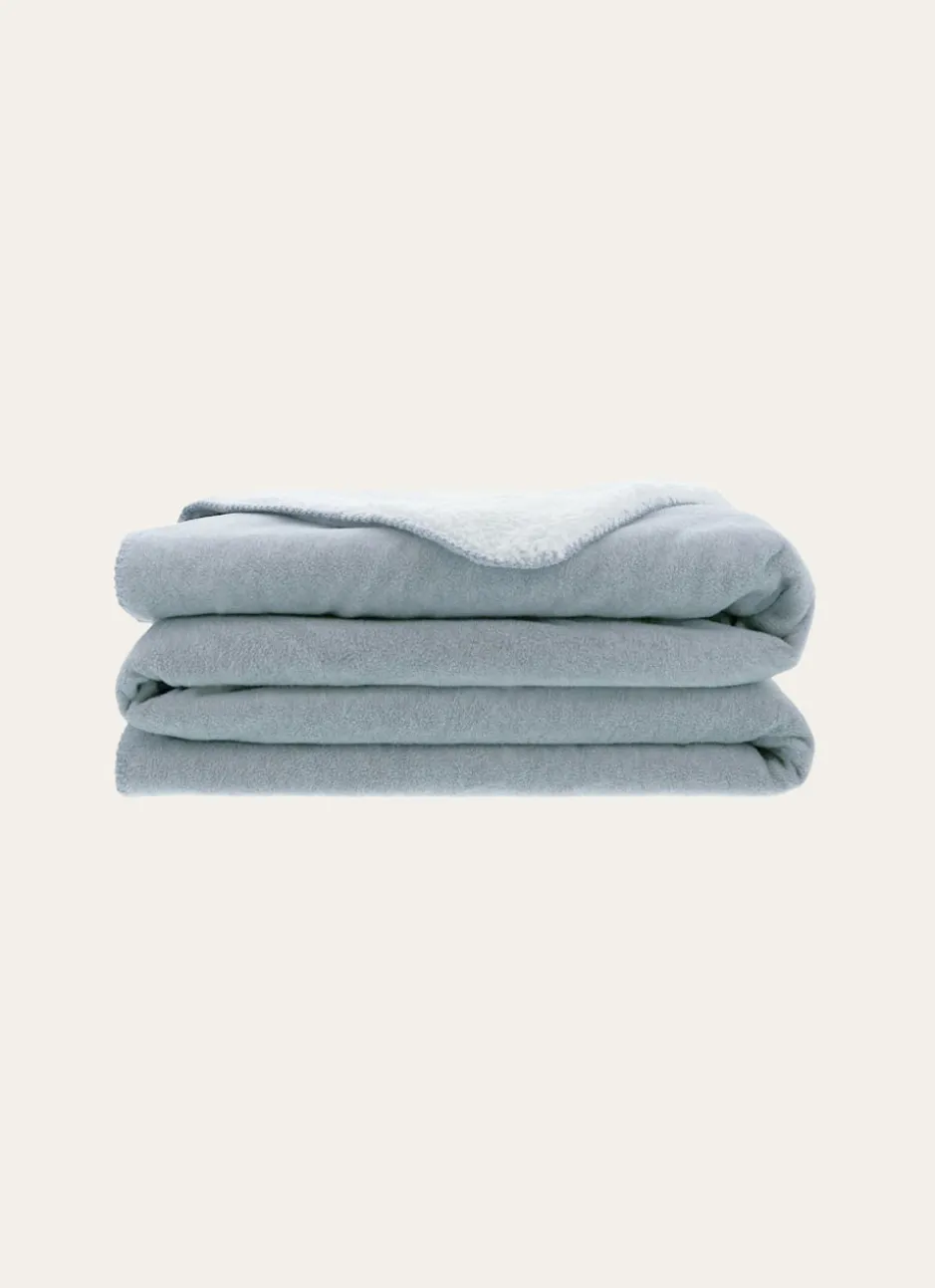 COUVERTURE DOUBLE FACE TRÈS CHAUDE - 540GR GRIS