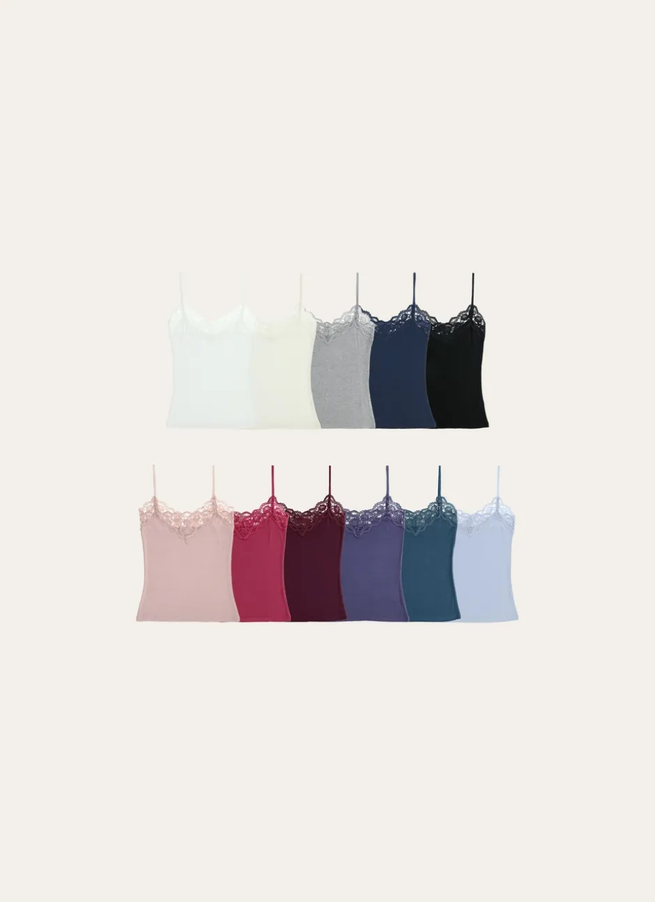 DÉBARDEUR DENTELLE NAVY