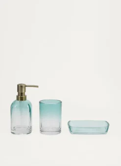 DISTRIBUTEUR DE SAVON EN VERRE DÉGRADÉ ORPHÉE BLEU/VERT