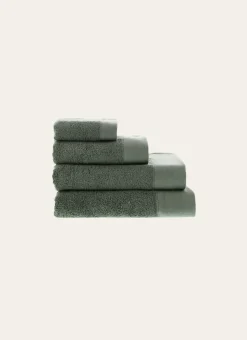 DRAP DE BAIN COTON MOELLEUX ZÉRO TORSION vert