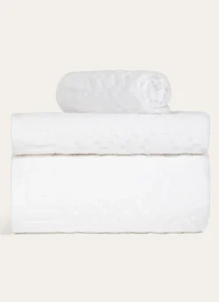 DRAP DE BAIN EN JACQUARD BLANC