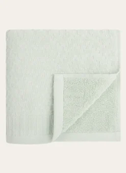 DRAP DE BAIN EN JACQUARD EAU