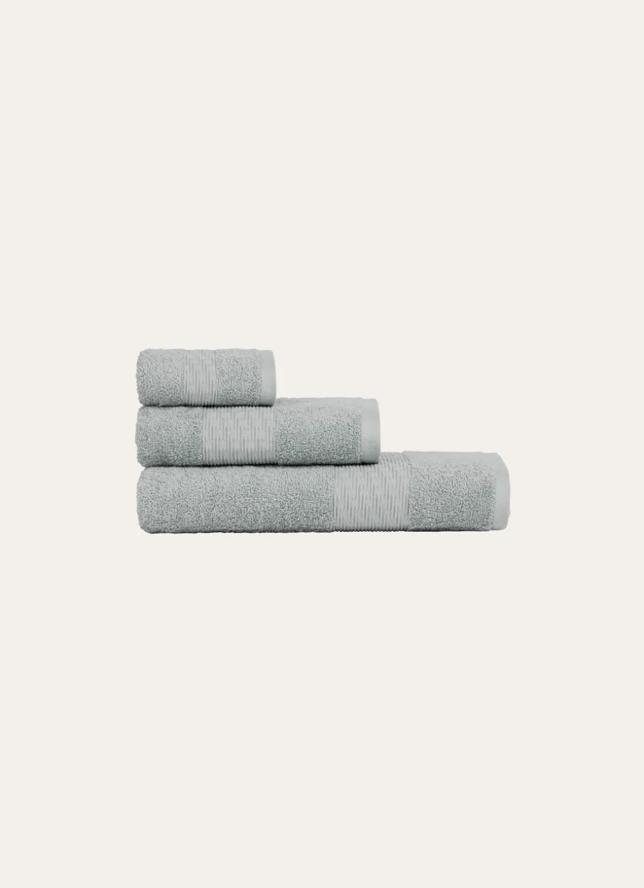 DRAP DE DOUCHE COTON BIO JACQUARD GAUFRÉ 450GR PIGEON