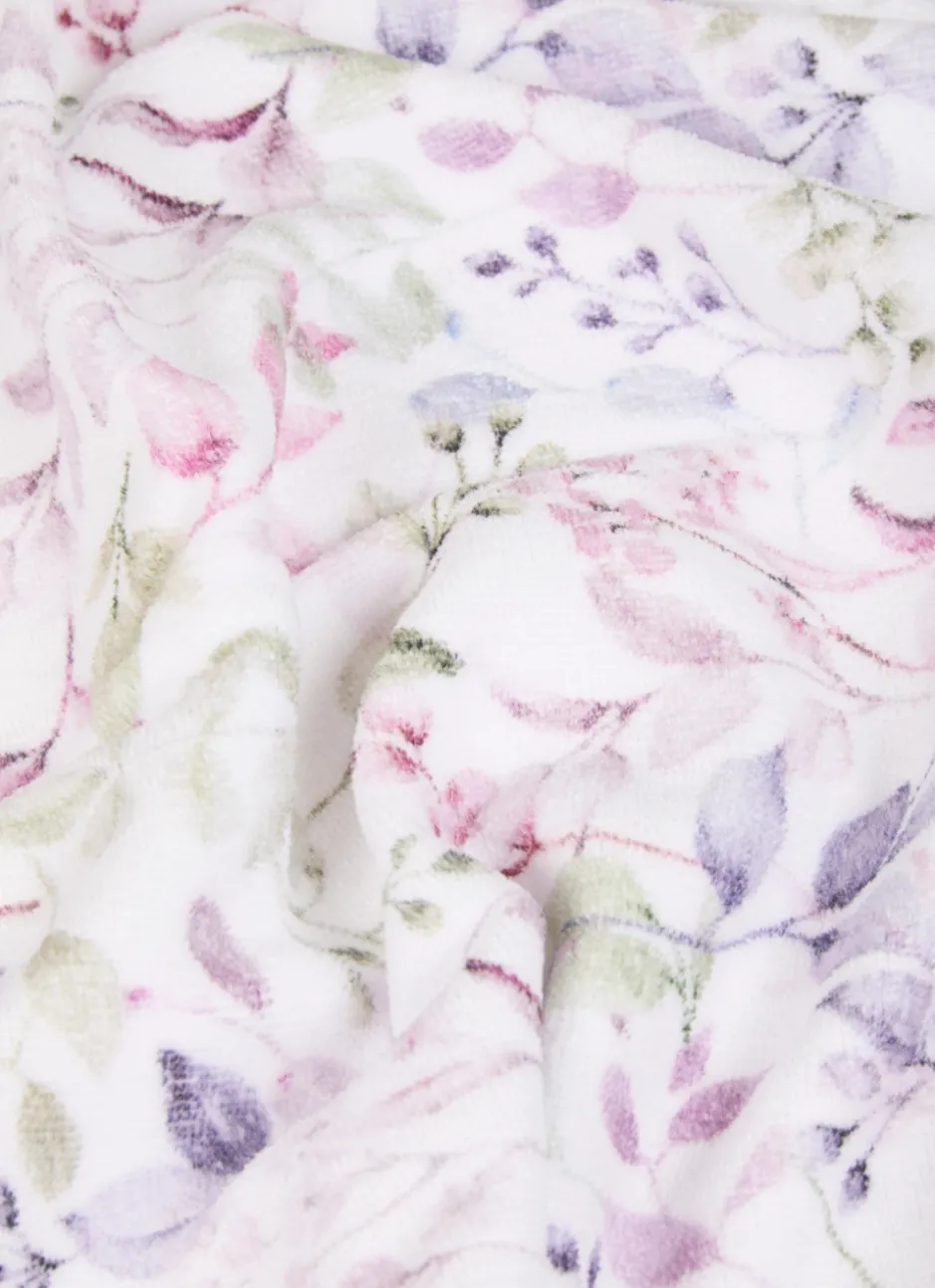 DRAP DE DOUCHE EN EN VELOURS IMPRIMÉ MULTICOLORE