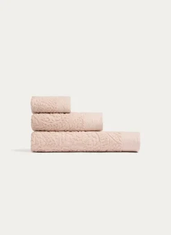 DRAP DE DOUCHE EN VELOURS JOSEPHINE BEIGE