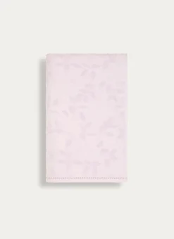 DRAP DE DOUCHE JACQUARD UNI ROSE