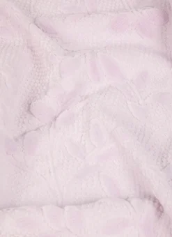 DRAP DE DOUCHE JACQUARD UNI ROSE