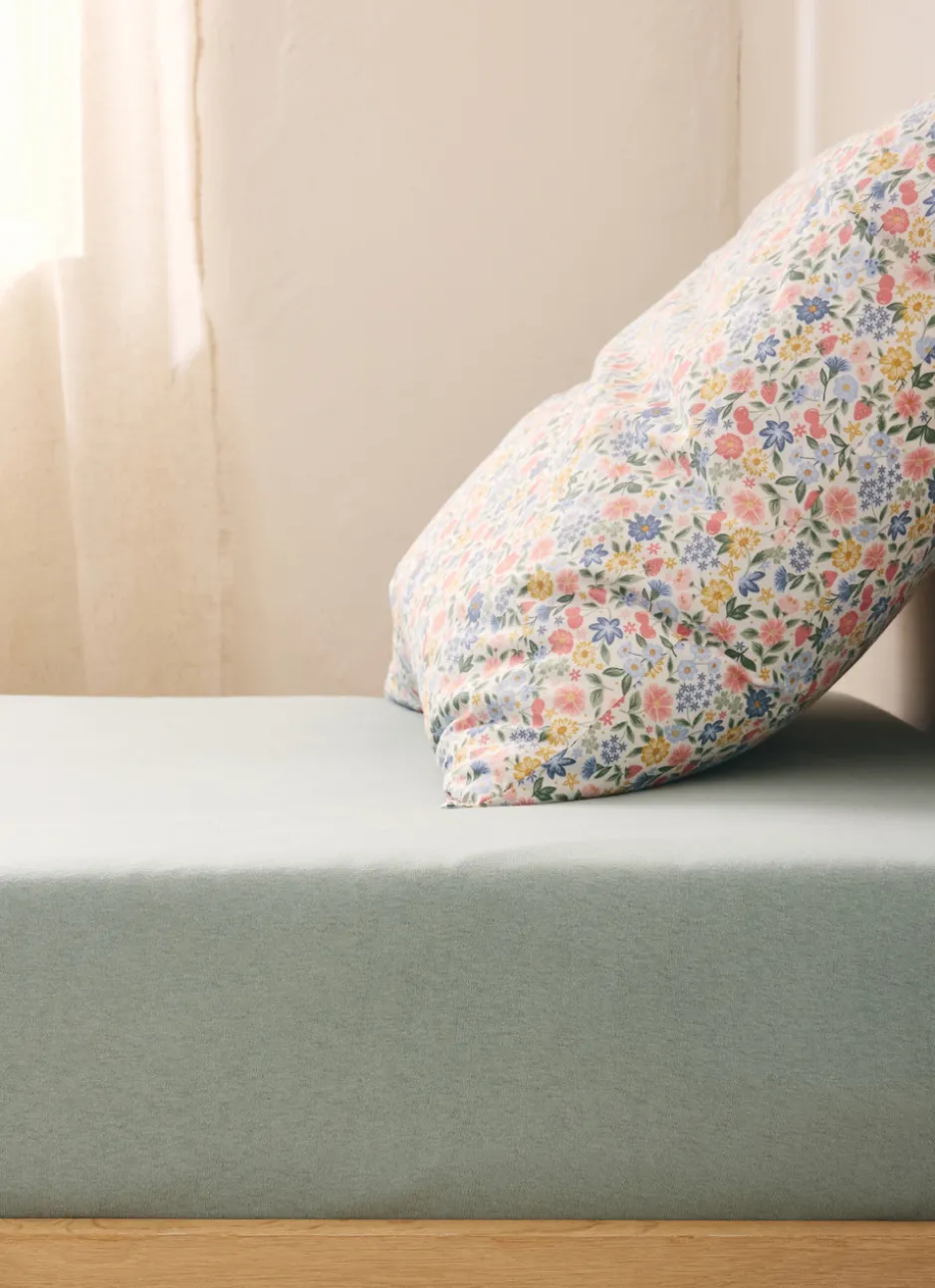 DRAP HOUSSE BÉBÉ EN JERSEY DE COTON BIO VERT
