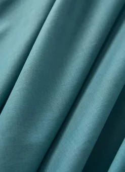 DRAP HOUSSE EN COTON BLEU PAON