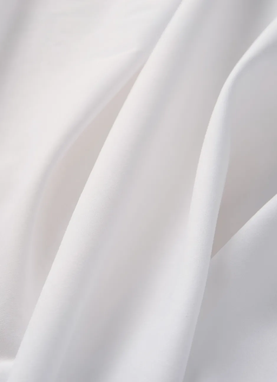 DRAP HOUSSE EN COTON POUR 2 LITS JUMEAUX BLANC