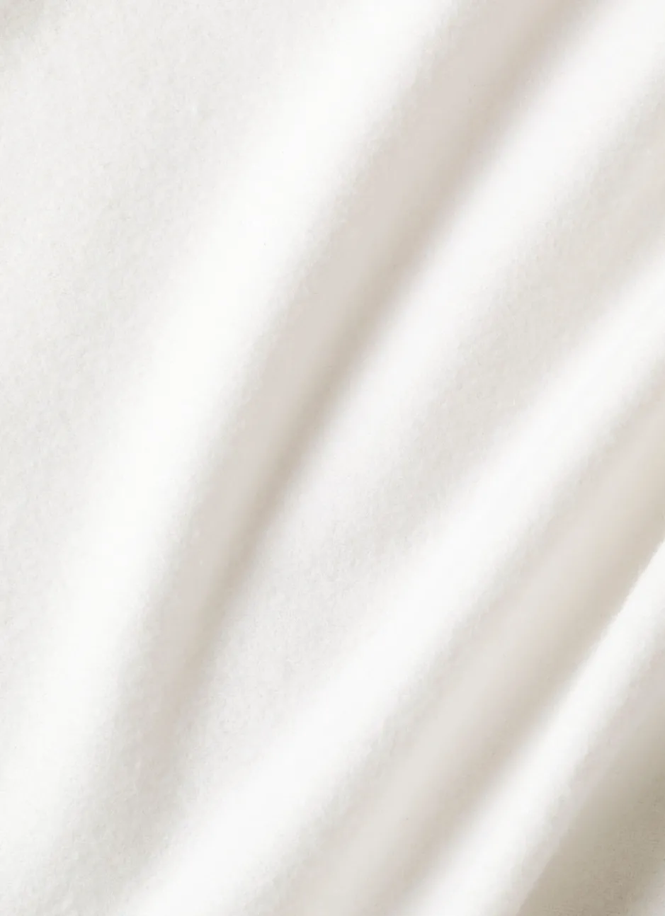 DRAP HOUSSE EN FLANELLE UNIE RAGOON IVOIRE