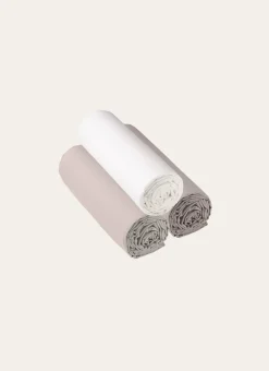DRAP HOUSSE UNI EN COTON GRAND BONNET 32CM BLANC