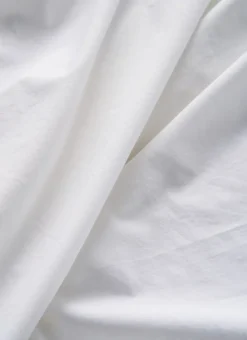DRAP HOUSSE UNI EN COTON LAVÉ BIO BLANC